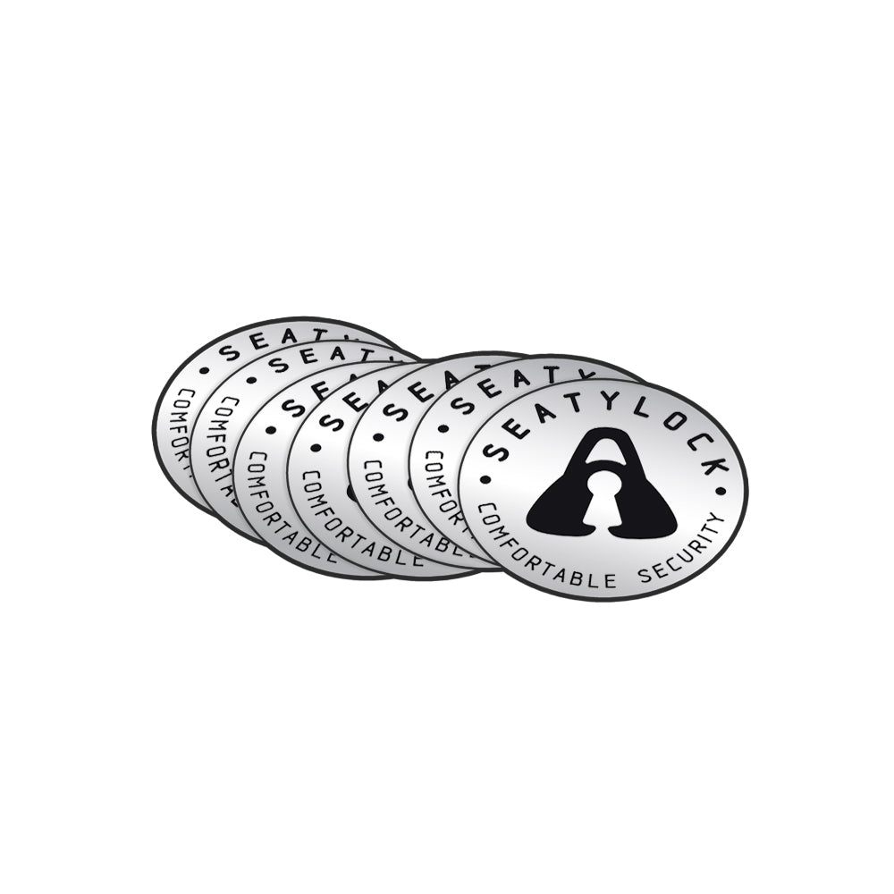 Seatylock's Reflective Logo Stickers