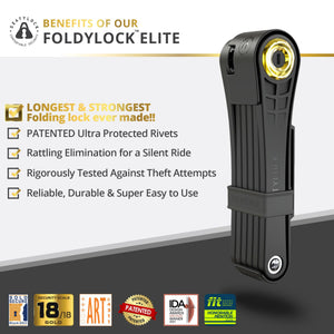 Foldylock Elite ART 3 Stars Certified Folding Bike Lock