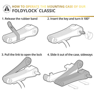 Foldylock Classic Sold Secure Gold Certified Folding Bike Lock