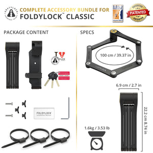 Foldylock Classic Sold Secure Gold Certified Folding Bike Lock