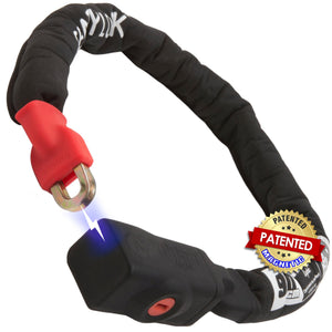 Seatylock Viking Silver 90 Patented Magnetic Bike Chain Lock with Key