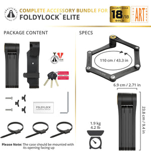 Foldylock Elite ART 3 Stars Certified Folding Bike Lock