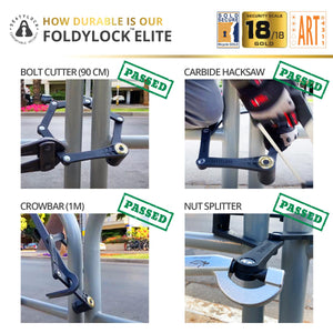 Foldylock Elite ART 3 Stars Certified Folding Bike Lock