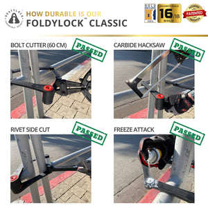 Foldylock Classic Sold Secure Gold Certified Folding Bike Lock